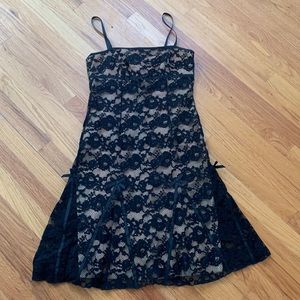 Laundry black lace cocktail dress